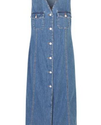 Global Funk Kjole Oliwia Mid Vintage Blue