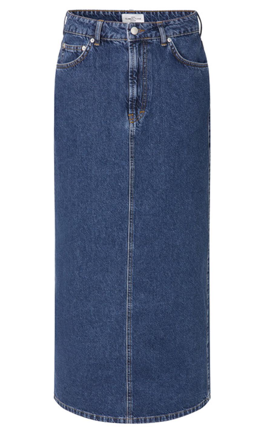 Global Funk Nederdel Joance- Mid Vintage Blue