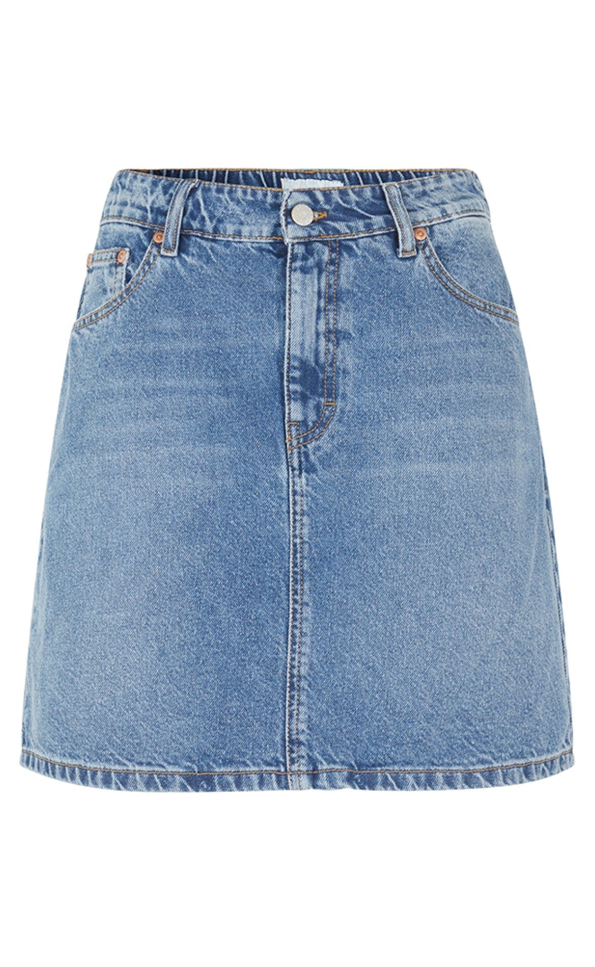 Global Funk Nederdel Melea-  Mid Vintage Blue