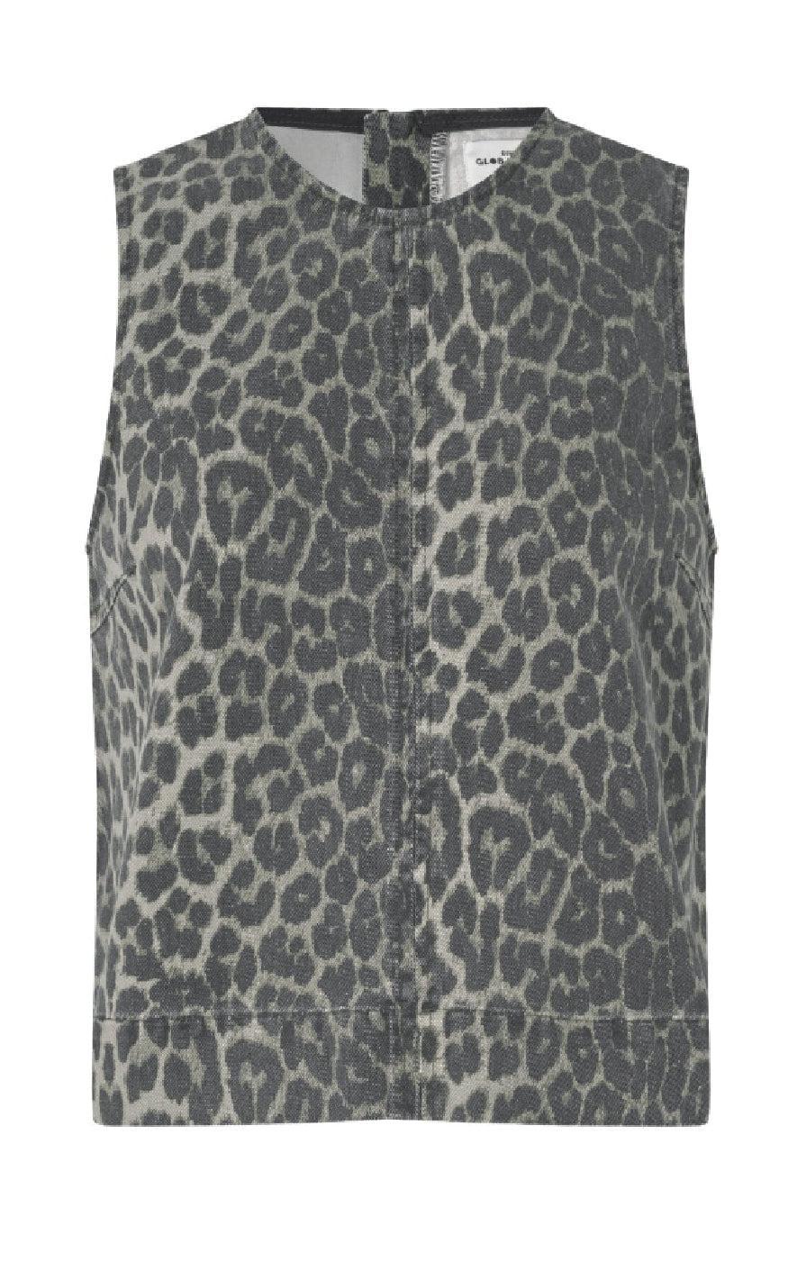 Global Funk Top Rhine- Dark Leopard Mist