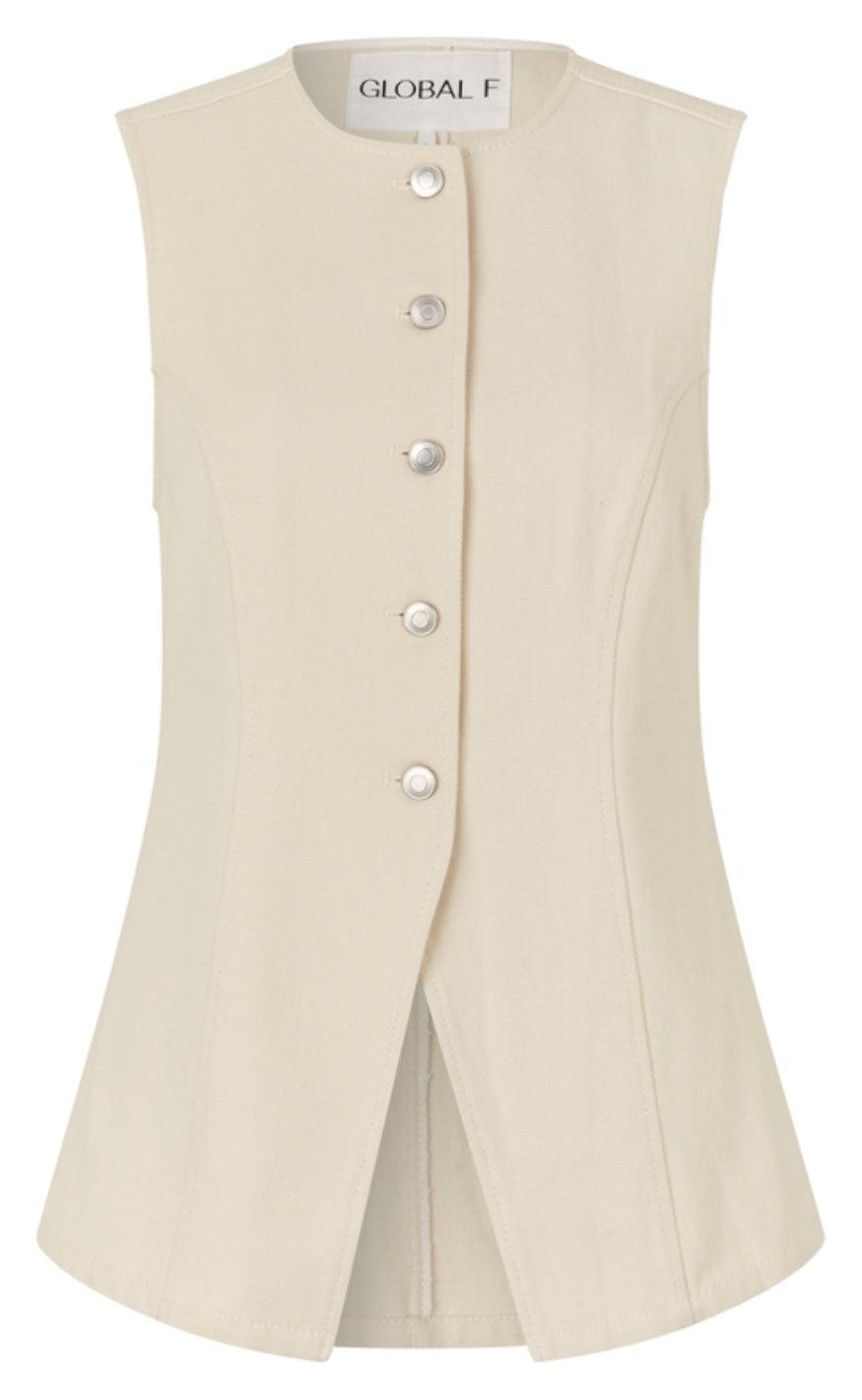 Global Funk Vest Gibella Ecru