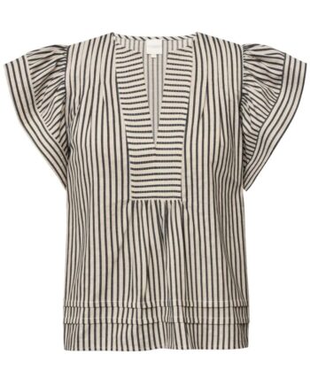 Gossia Bluse Minka Creme Black Stripes