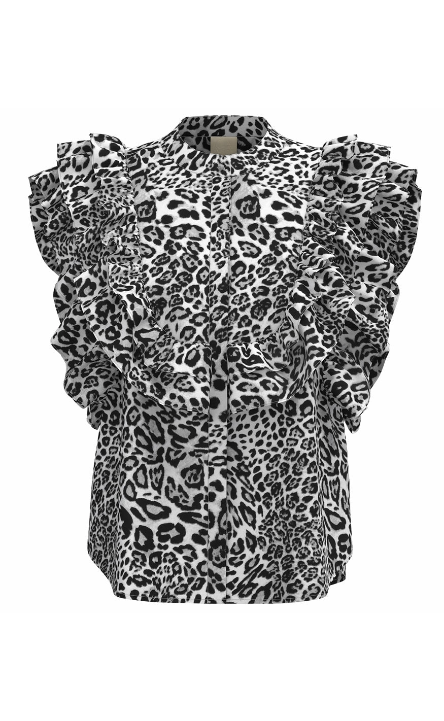 Gossia Bluse Musette Kai Grey Leopard