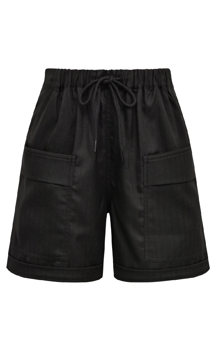 Gossia Shorts Thilla Herringbone Black