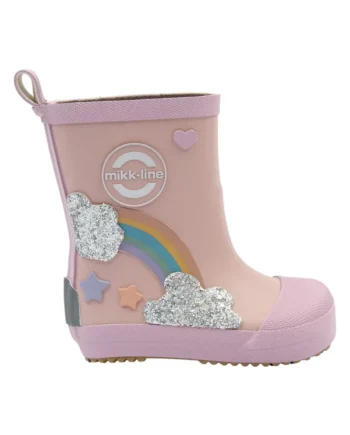 Gummistøvle Regnbue Barefoot Adobe Rose 26