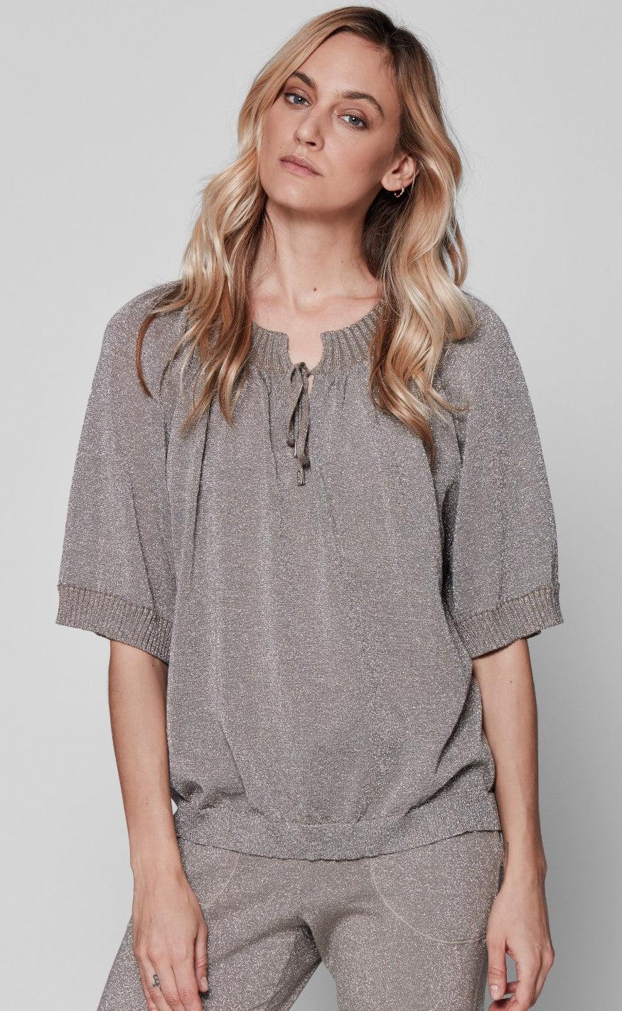 Gustav Bluse Jazzy  -shape Knit Chanterell