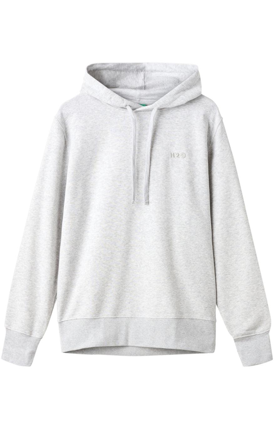 H2o Hoodie Happy Organic Lt Grey Mel