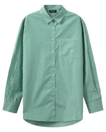 H2o Skjorte Rønne Essential Ls Green White