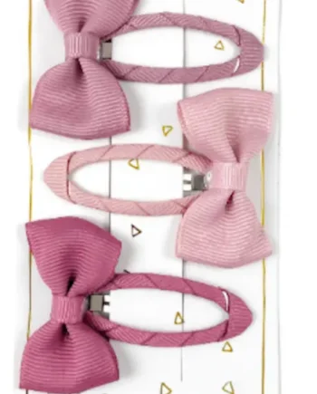 Hårclips Dusty Rose Bow