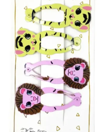 Hårclips Lion Set