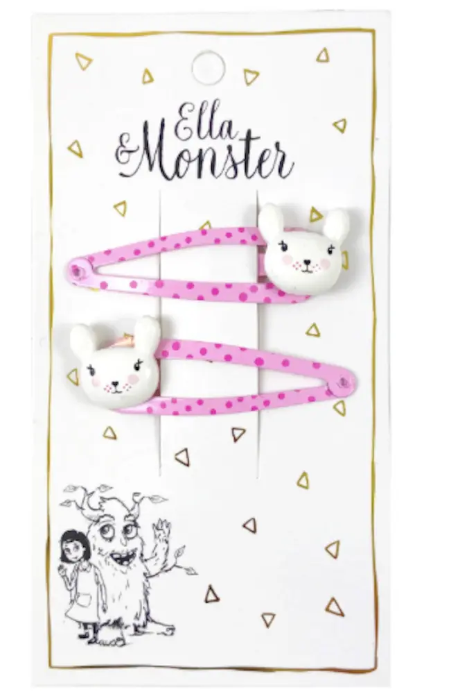 Hårclips Pink Bunny