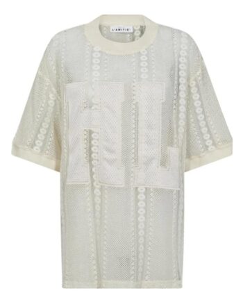 Haute   39 Amitié  -shirt Rough Lace Team Off-white