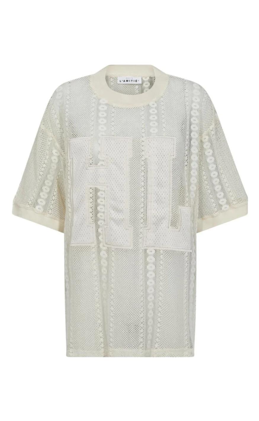Haute 39 Amitié -shirt Rough Lace Team Off-white