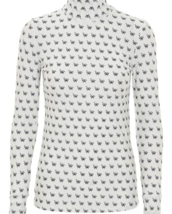 Hunkøn Bluse Devil Yoga White