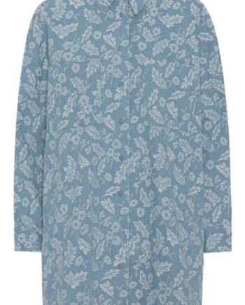 Hunkøn Skjorte Jolene Denim Flower