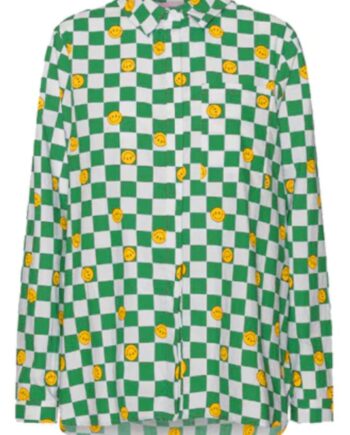 Hunkøn Skjorte Smiley Green