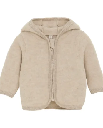 Jakke ører Uld Fleece Camel Melange 92