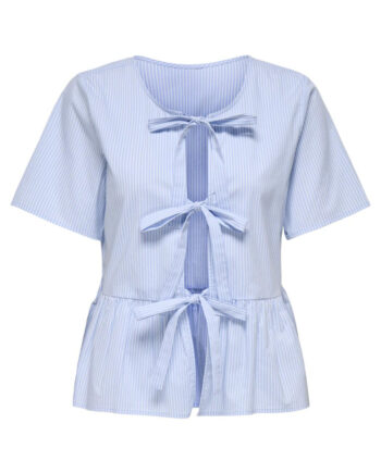Jdy Top Mio Cashmere Blue Small White Stripes