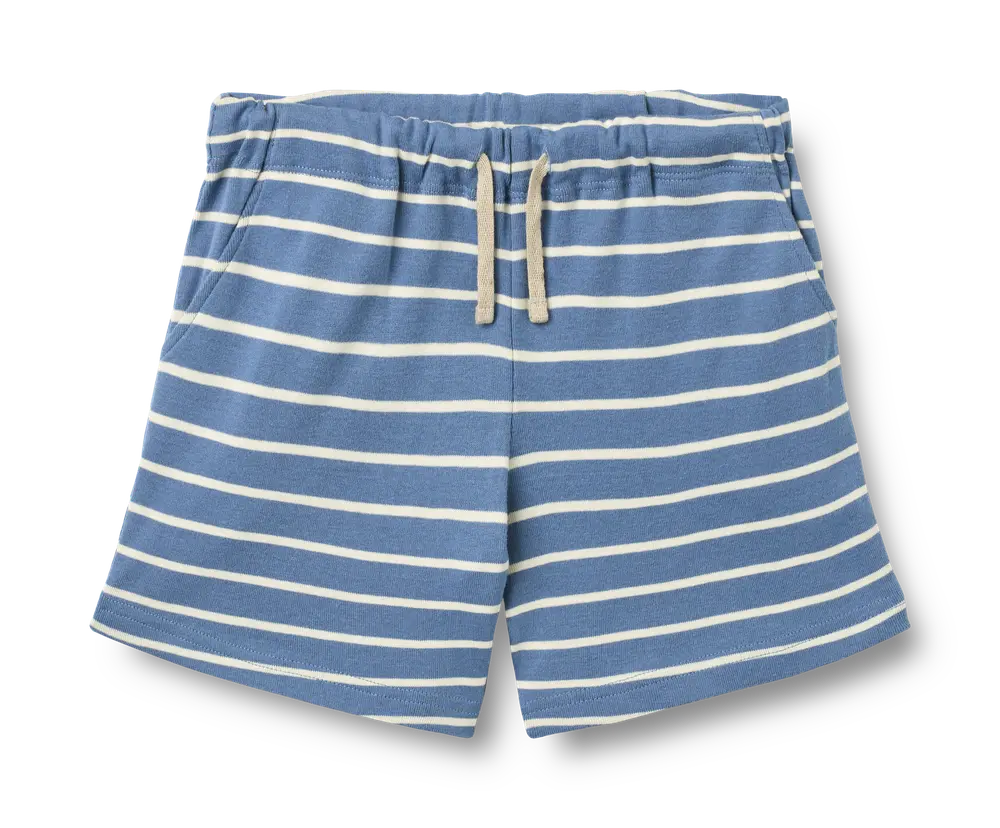 Kalle Jersey Shorts Blue Stripe 110