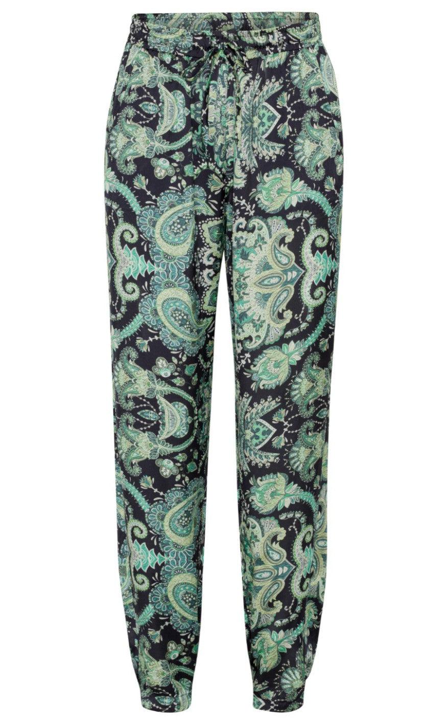Karmamia Copenhagen Bukser Cora Emerald Paisley