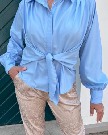 Karmamia Copenhagen Skjorte Lee Sky Blue Cotton