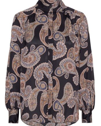 Karmamia Copenhagen Skjorte Noelle Blue Grand Paisley