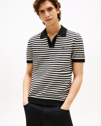 Knitted Textured Polo