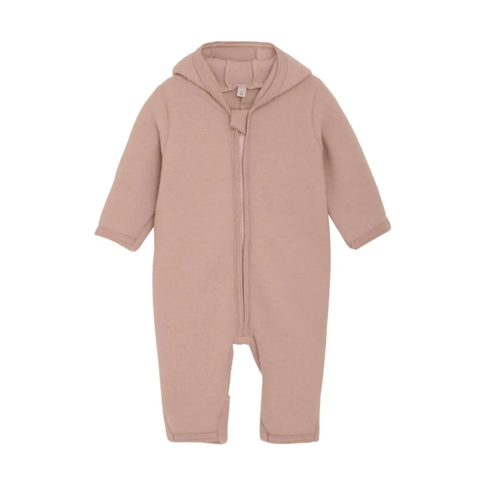 Køredragt ører Uld Fleece Mahogany Rose 104