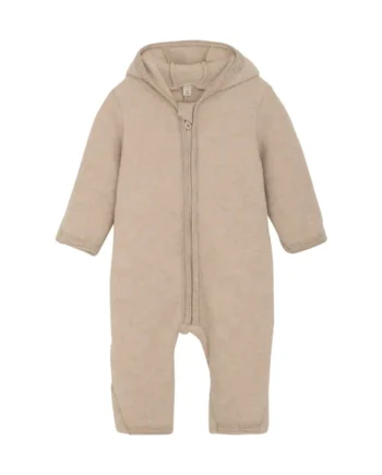 Køredragt ører Uld Fleece Camel Melange 92
