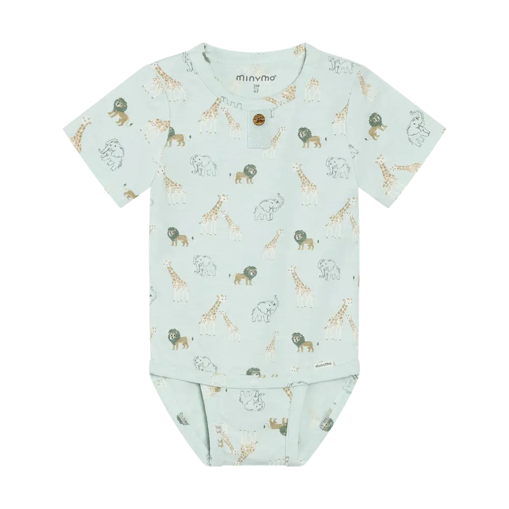 Kortærmet Body Print Sprout Green 62