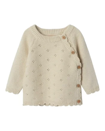 Laguna Strik Wrap Bluse Turtledove 86