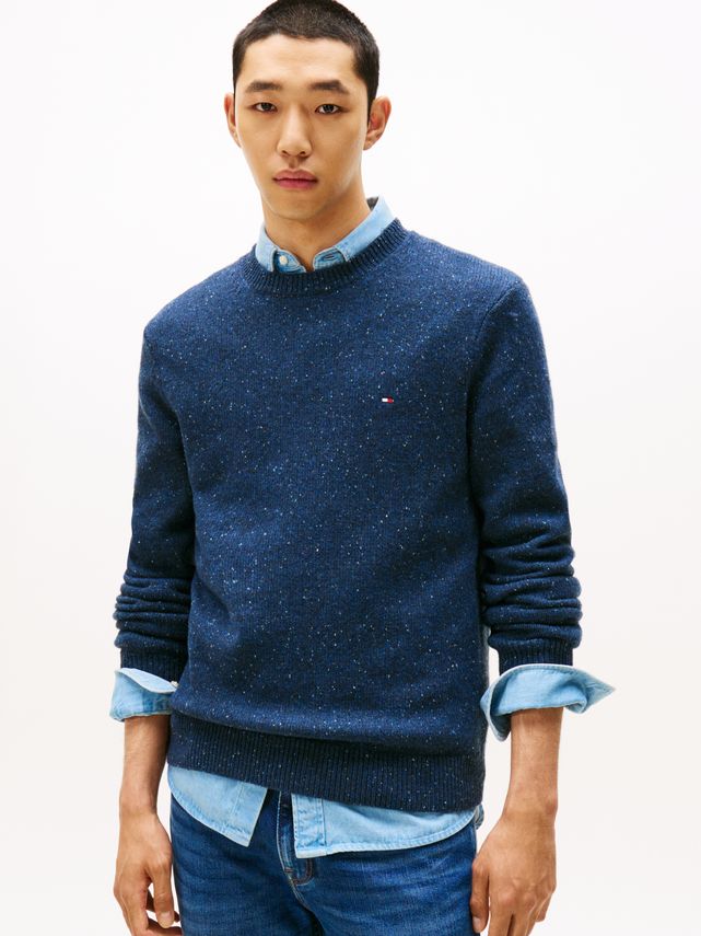 Lambswool Blend Donegal Crew