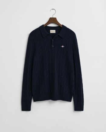 Lambswool Cable Polo