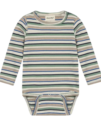 Langærmet Rib Body    Striber Lily Pad 56