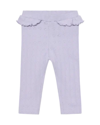 Leggings Pointelle Purple Heather 80