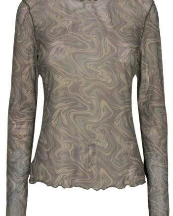 Liberte Bluse Mesh Army Twist