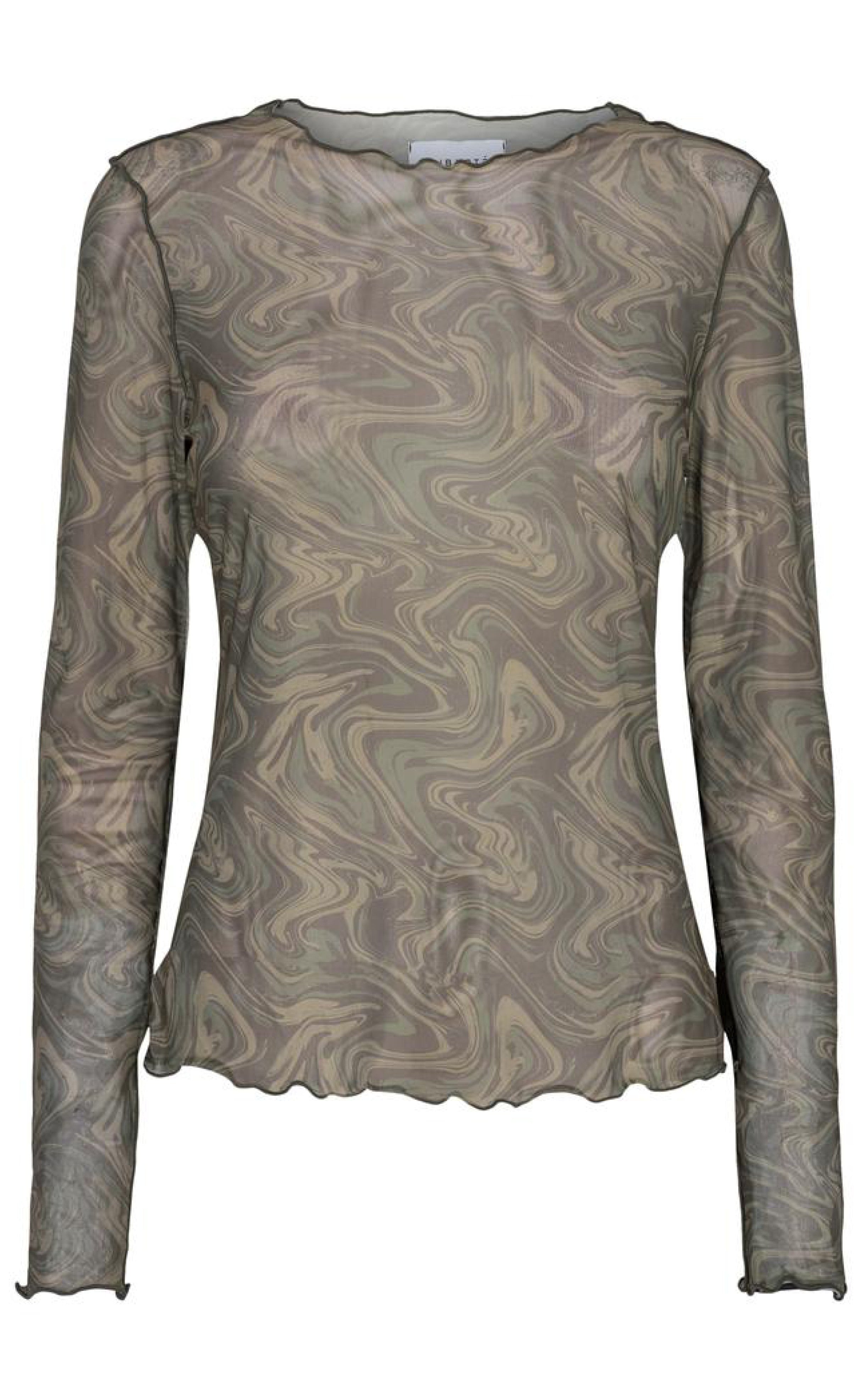 Liberte Bluse Mesh Army Twist