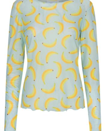 Liberte Bluse Mesh Blue Banana
