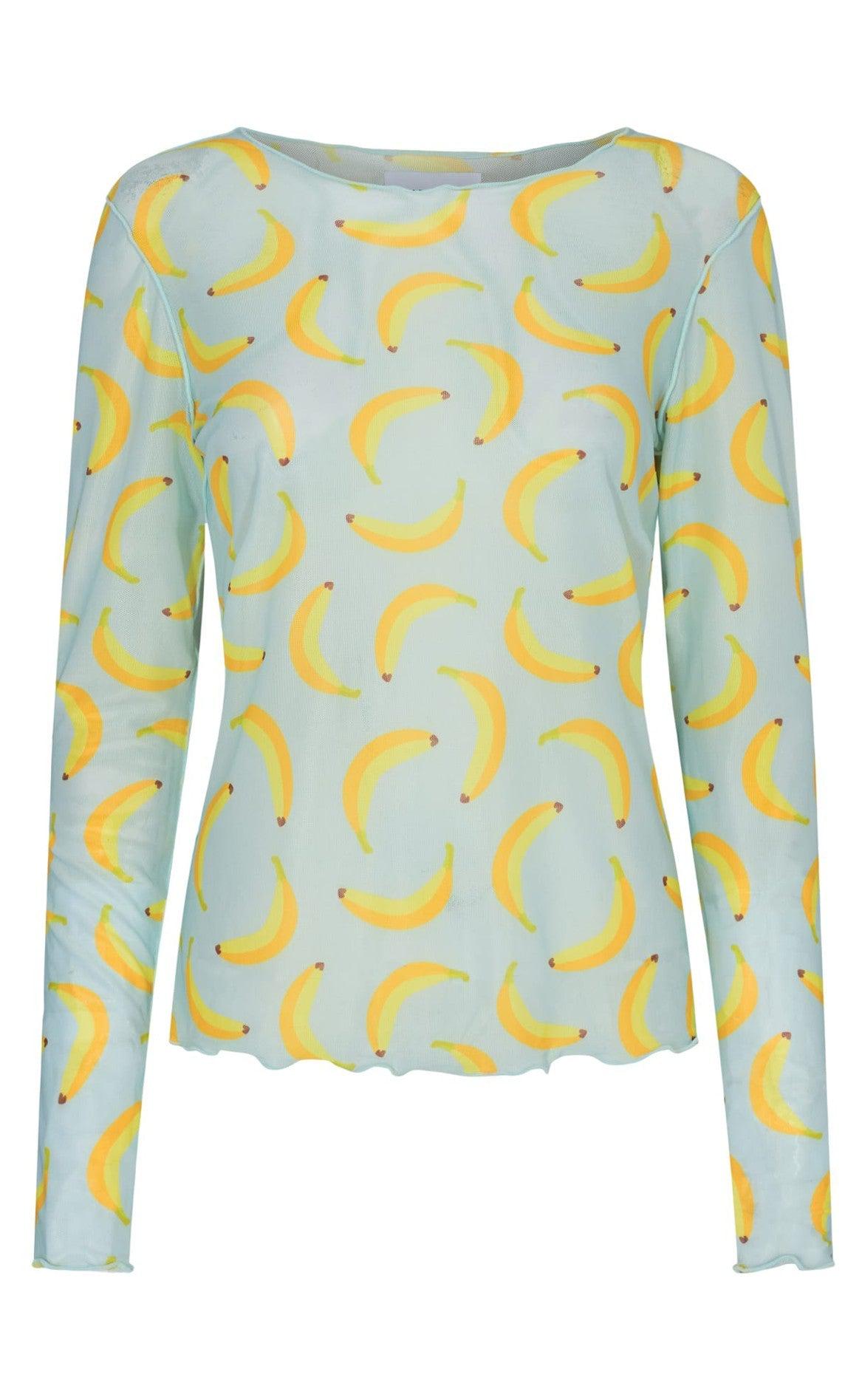 Liberte Bluse Mesh Blue Banana