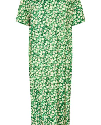 Liberte Kjole Alma Green Flower