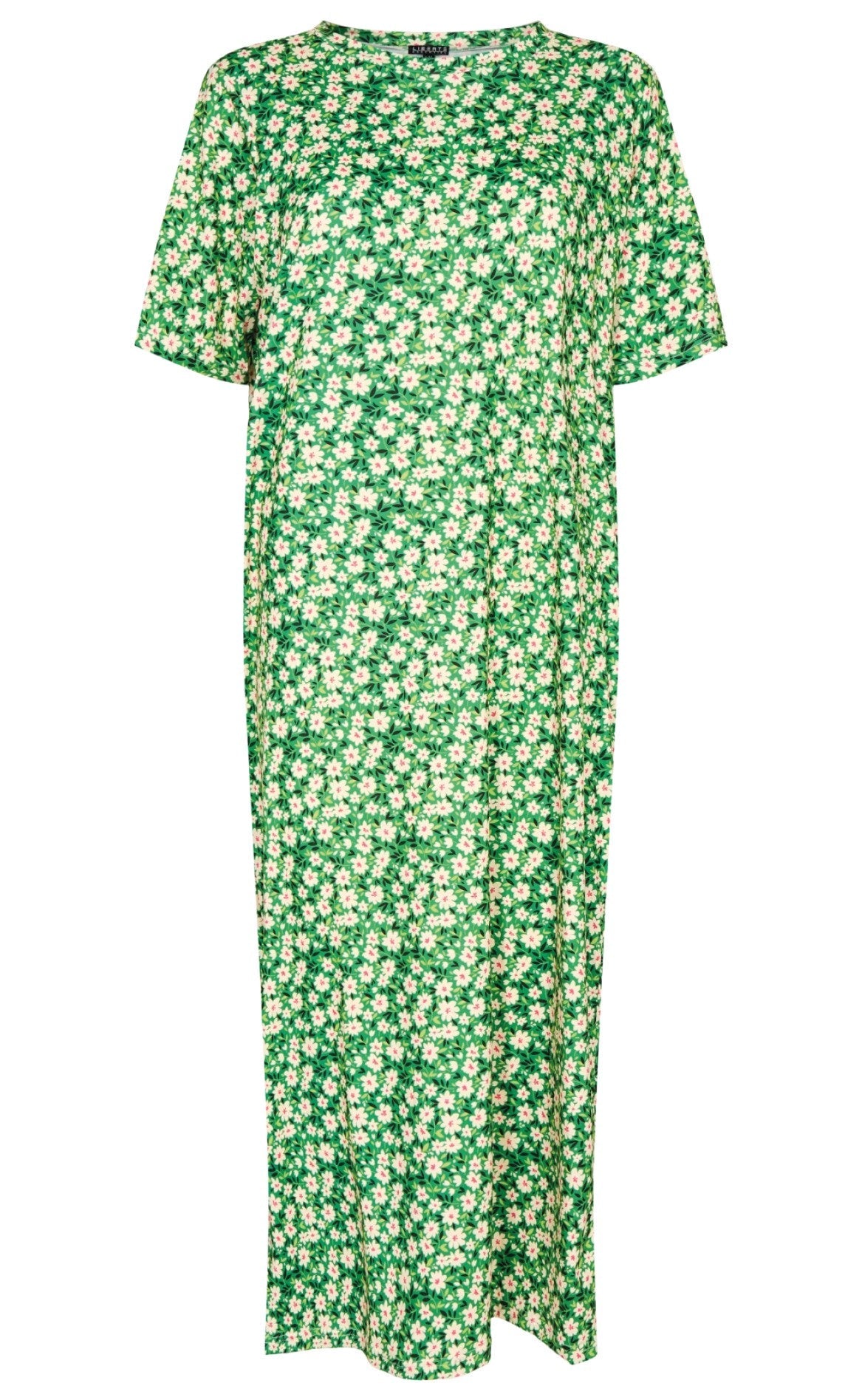 Liberte Kjole Alma Green Flower