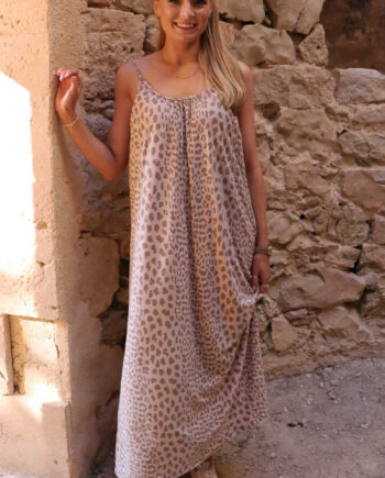 Liberte Kjole Alma Long Strap Desert Lux Leo