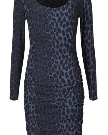 Liberte Kjole Alma Ls Turn  Dusty Navy Leo