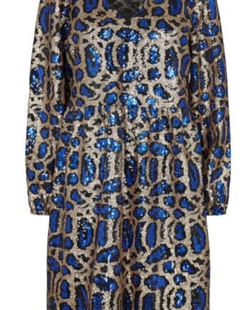 Liberte Kjole Iris Blue Zebra