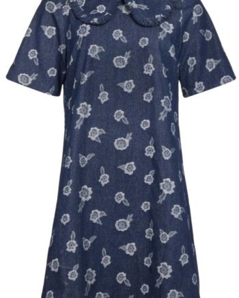 Liberte Kjole Mitty Denim Flower