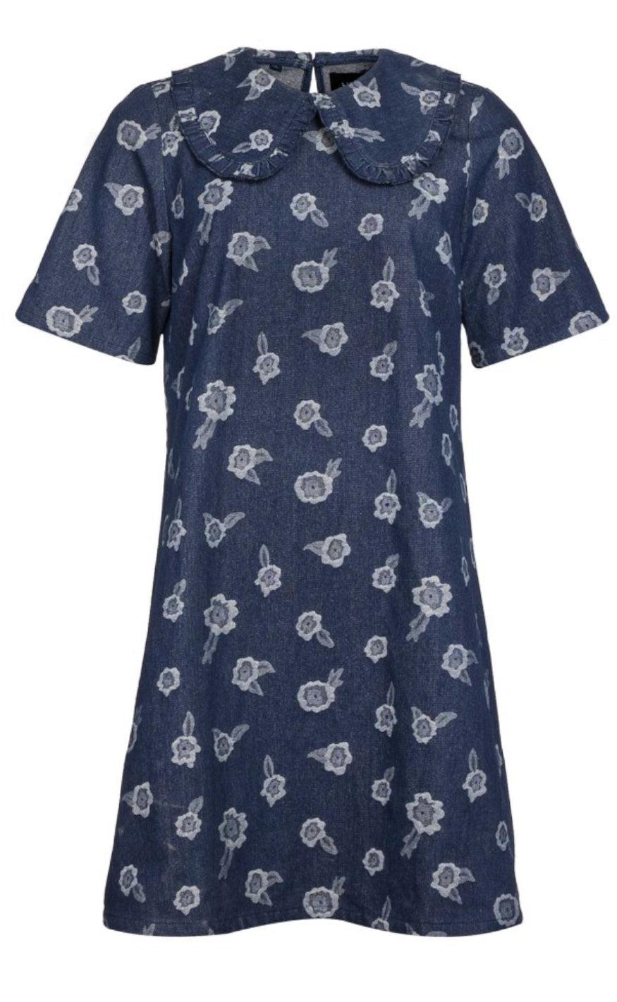 Liberte Kjole Mitty Denim Flower