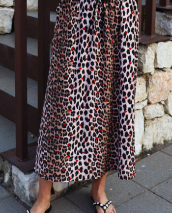 Liberte Nederdel Alma Loose  Lux Leo Red Heart
