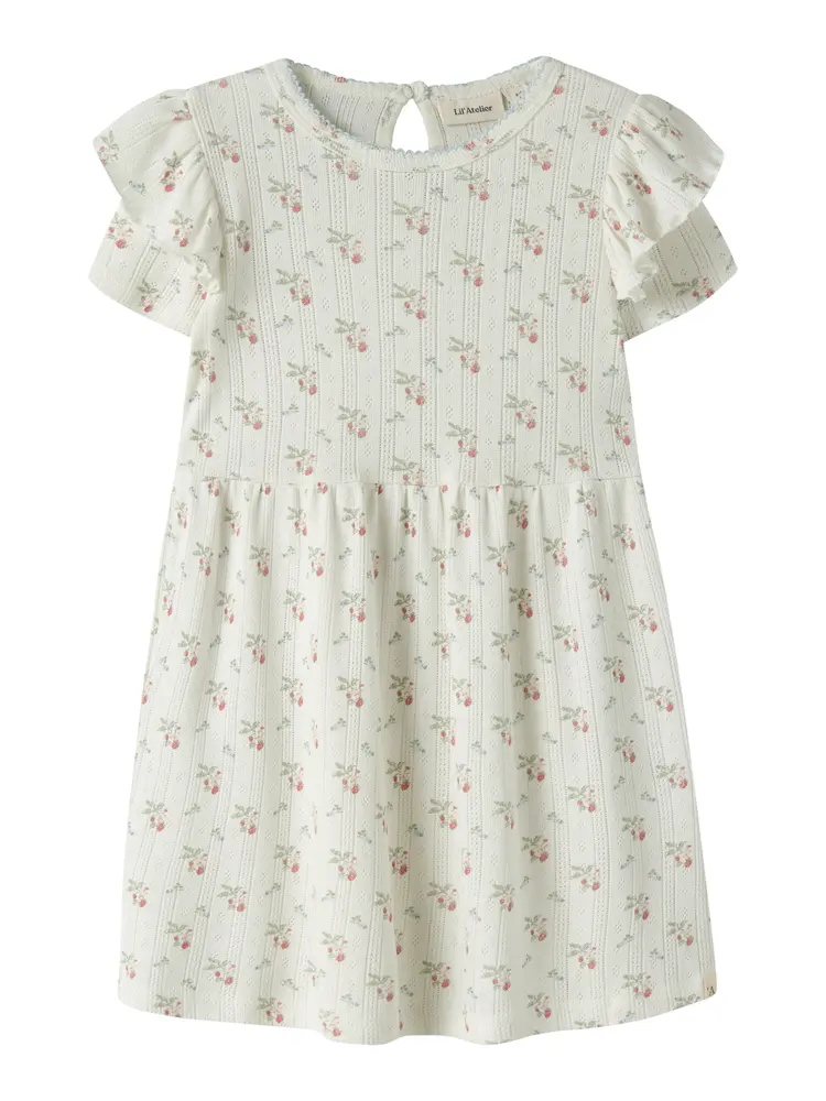 Lil Atelier Rachello Duna Kjole Coconut Milk 116