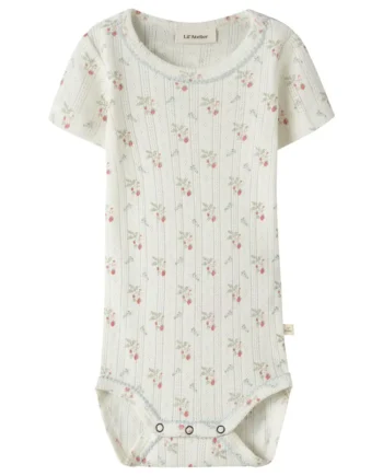 Lil  Atelier Rachello Duna Kortærmet Slim Body Coconut Milk 68