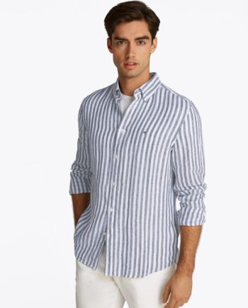 Linen Essential Stripe Rf Shirt